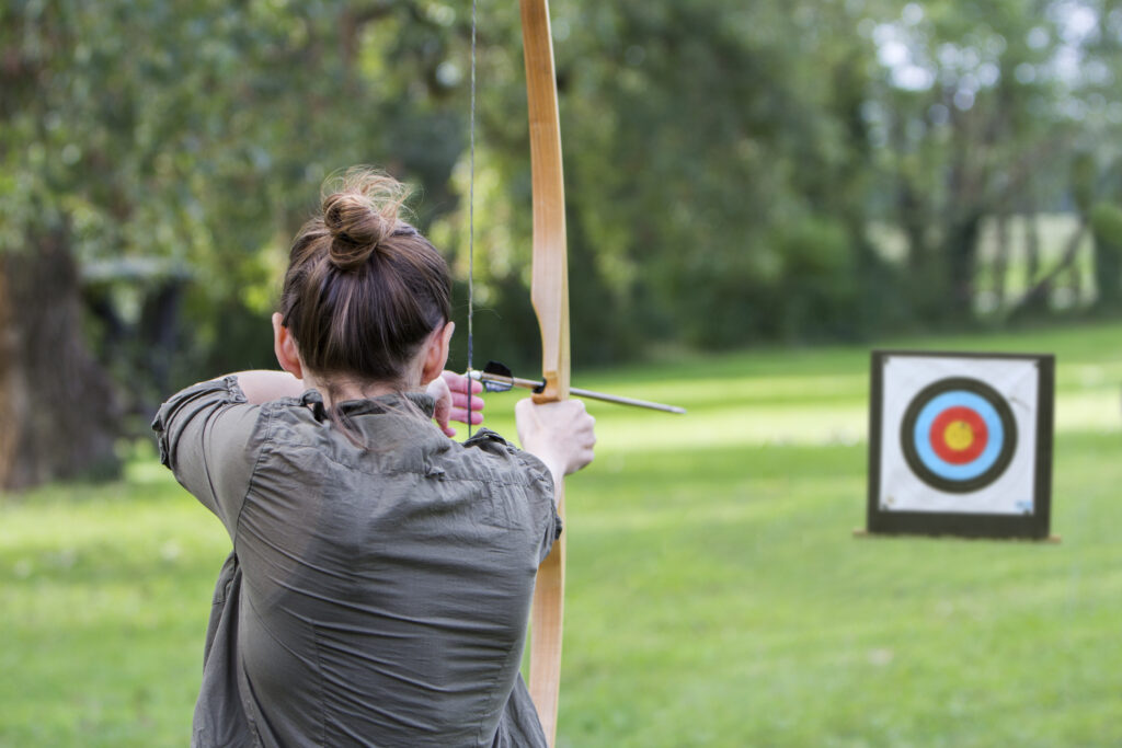 Team archery during a corporate seminar at Green Cottage